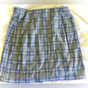 H & M Divided Small Plaid  mini skirt, elastic waist